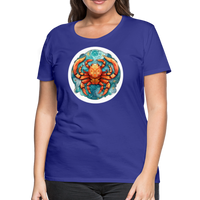 Thumbnail for Women’s Symbol Cancer Premium T-Shirt - royal blue