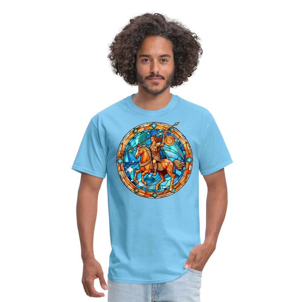 Men's Mosaic Sagittarius Classic T-Shirt - aquatic blue