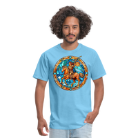 Thumbnail for Men's Mosaic Sagittarius Classic T-Shirt - aquatic blue