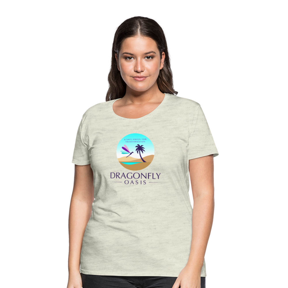 Women's Dragonfly Oasis V.1 Premium T-Shirt - heather oatmeal