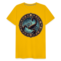 Thumbnail for Men's Mythical Scorpio Premium T-Shirt - sun yellow