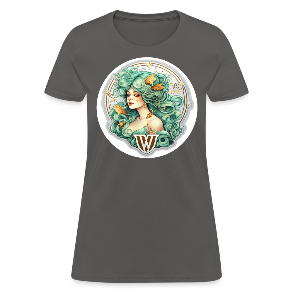 Women's Symbol Virgo T-Shirt - charcoal