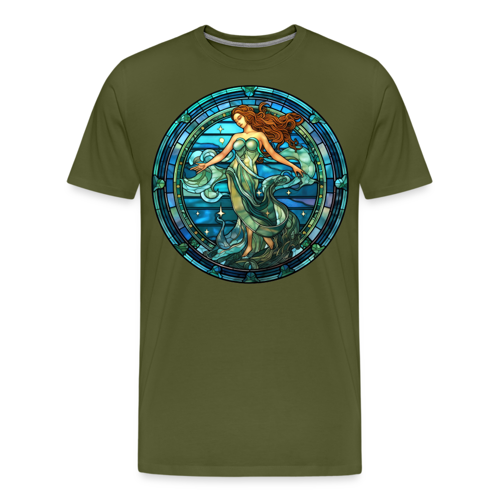 Men's Mosaic Aquarius Premium T-Shirt - olive green