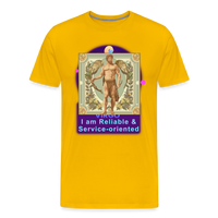 Thumbnail for Men's Mythical Virgo Premium T-Shirt - sun yellow