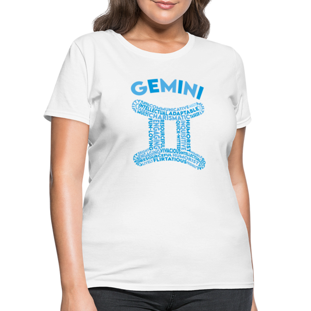 Women's Power Words Gemini T-Shirt - white