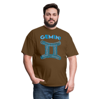 Thumbnail for Men's Power Words Gemini Classic T-Shirt - brown