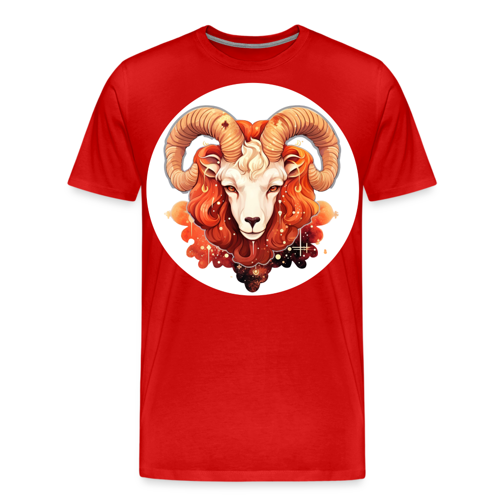 Men's Symbol Aries Premium T-Shirt - red