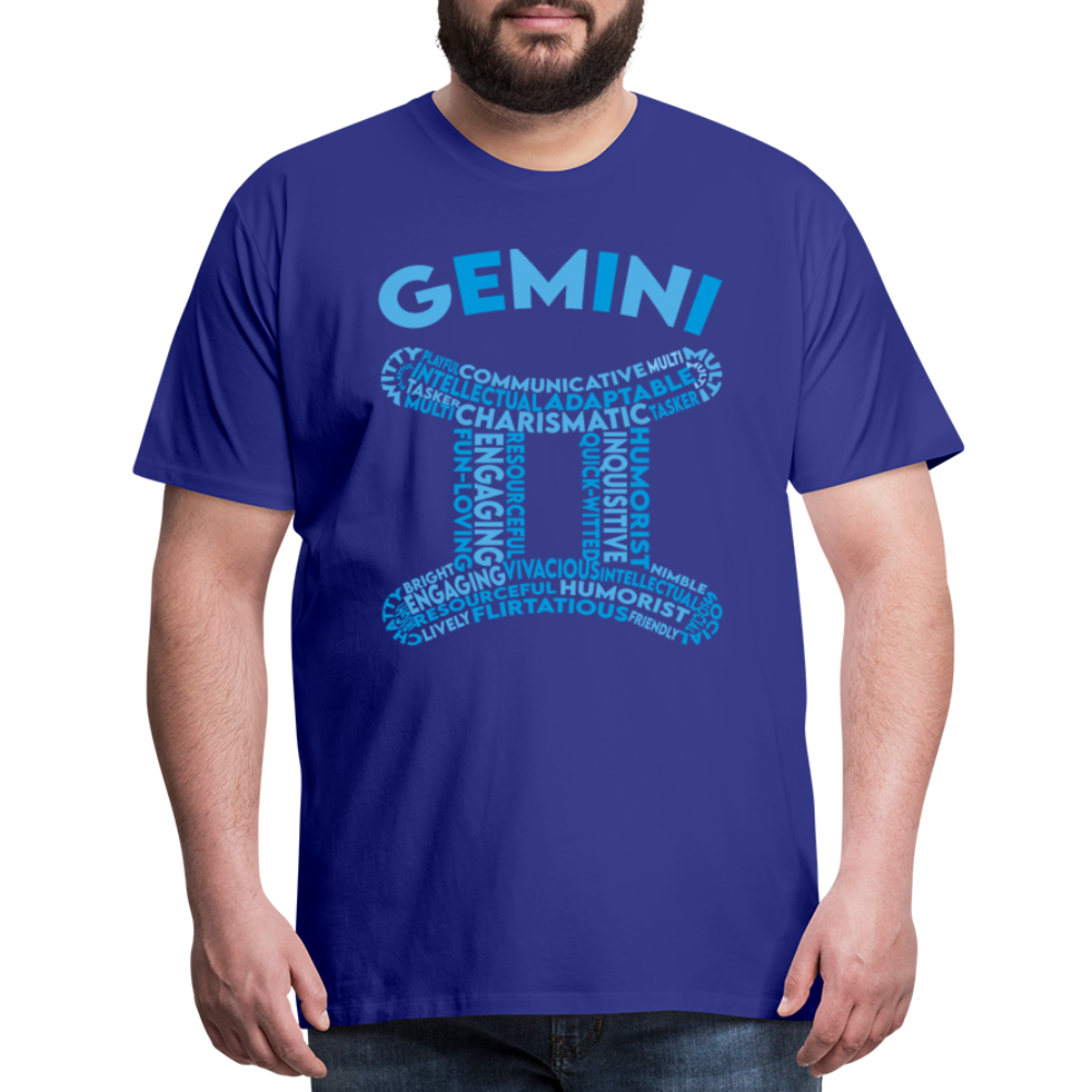 Men's Power Words Gemini Premium T-Shirt - royal blue