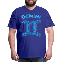 Thumbnail for Men's Power Words Gemini Premium T-Shirt - royal blue