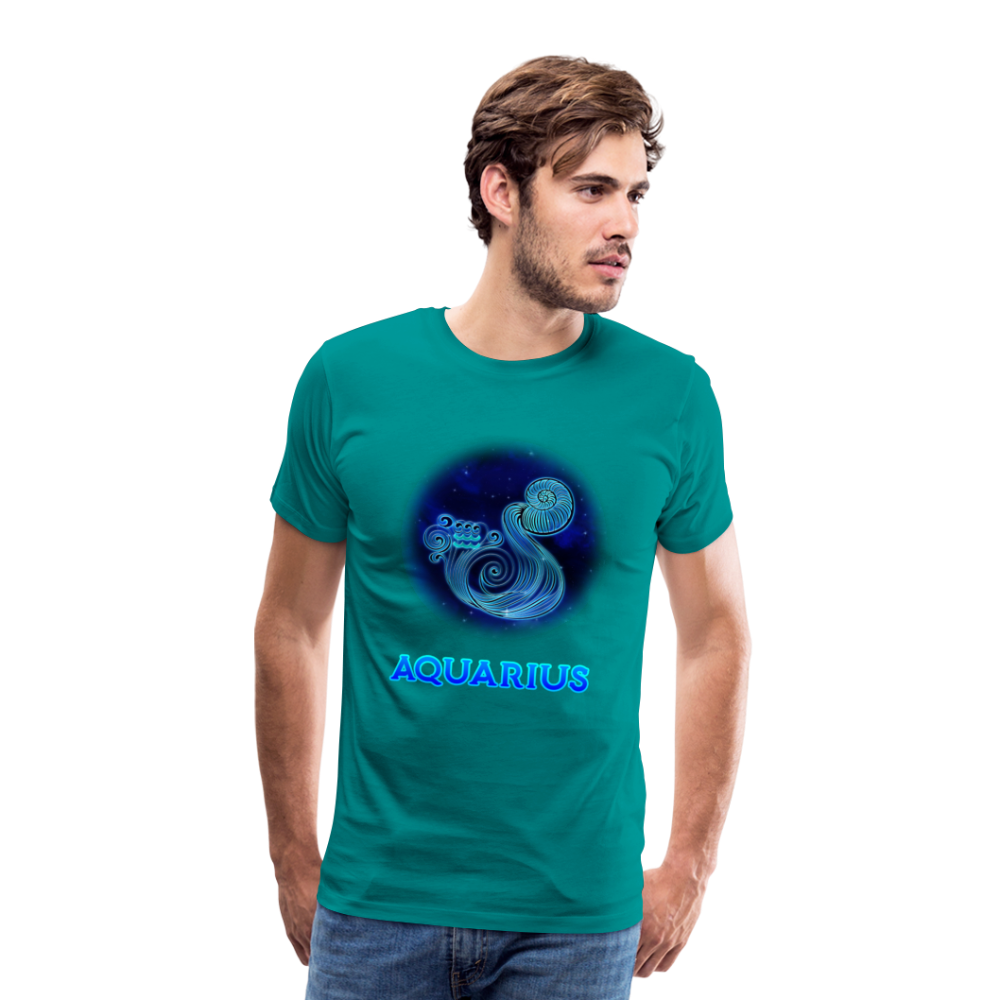 Men's Aquarius Premium T-Shirt - teal