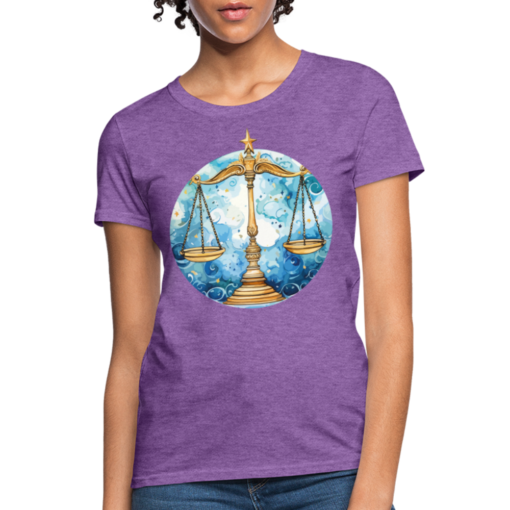 Women's Mythical Libra T-Shirt - purple heather