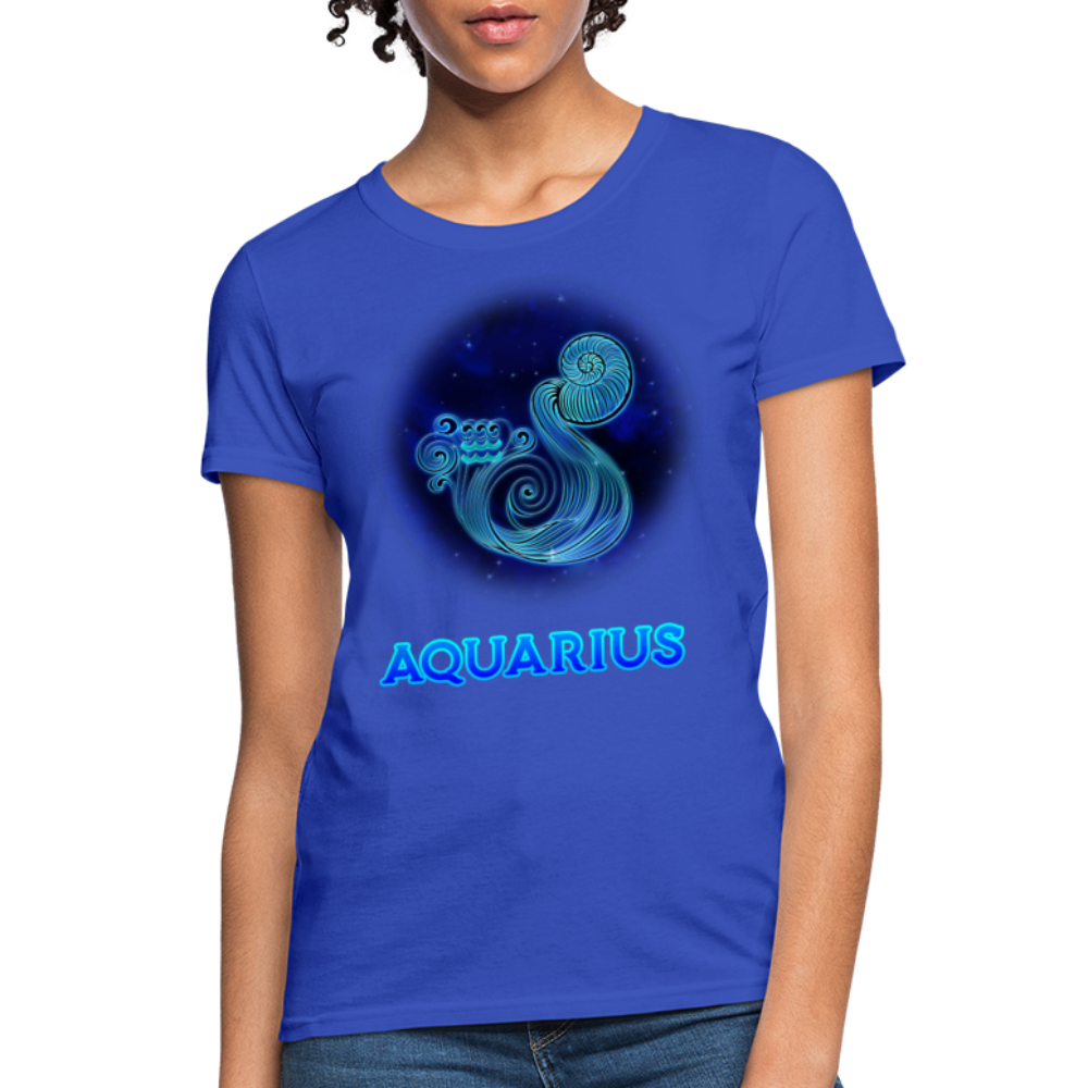 Women's Stellar Aquarius T-Shirt - royal blue