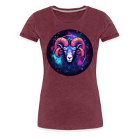 Thumbnail for Women’s Magic Aries Premium T-Shirt - heather burgundy