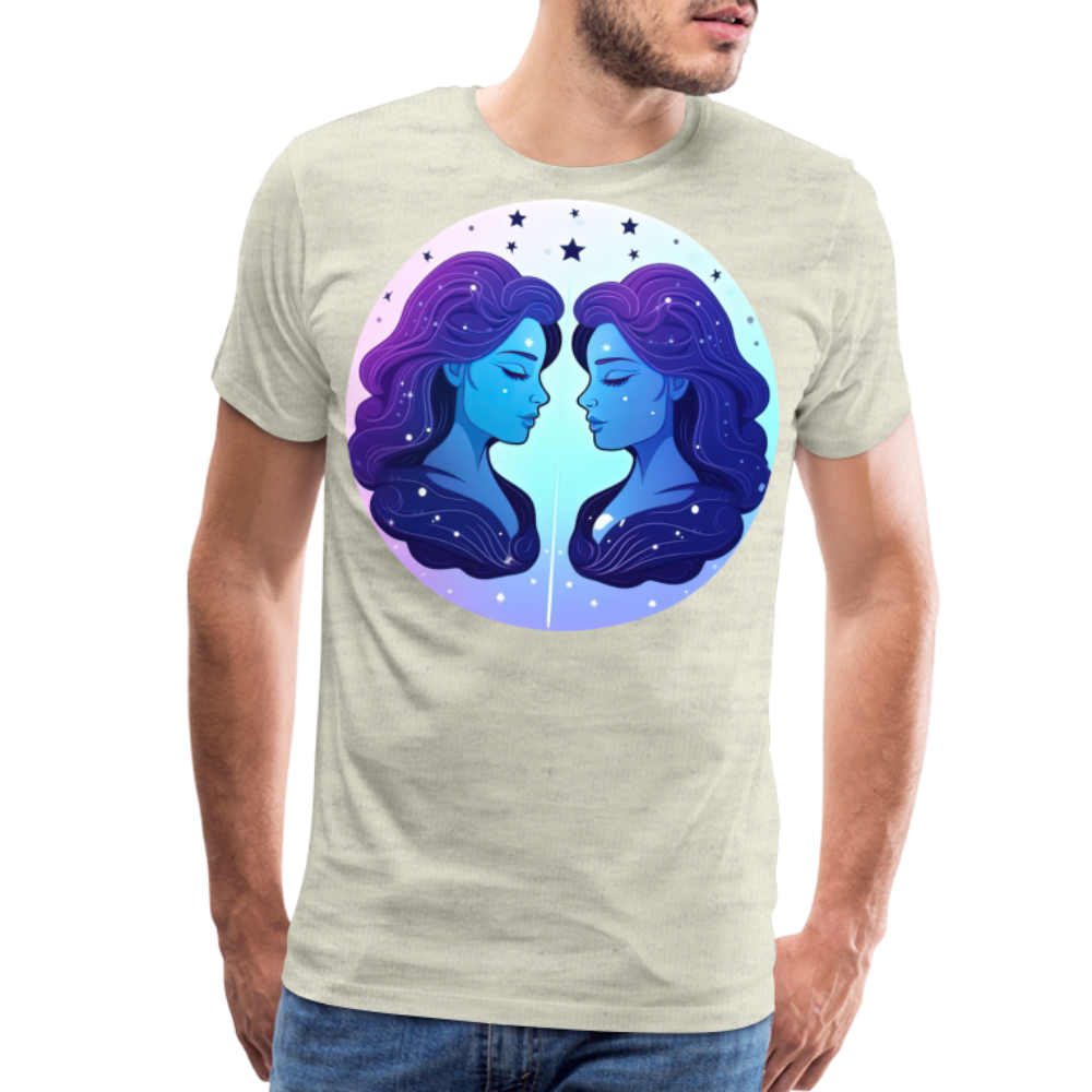 Men's Magic Gemini Premium T-Shirt - heather oatmeal