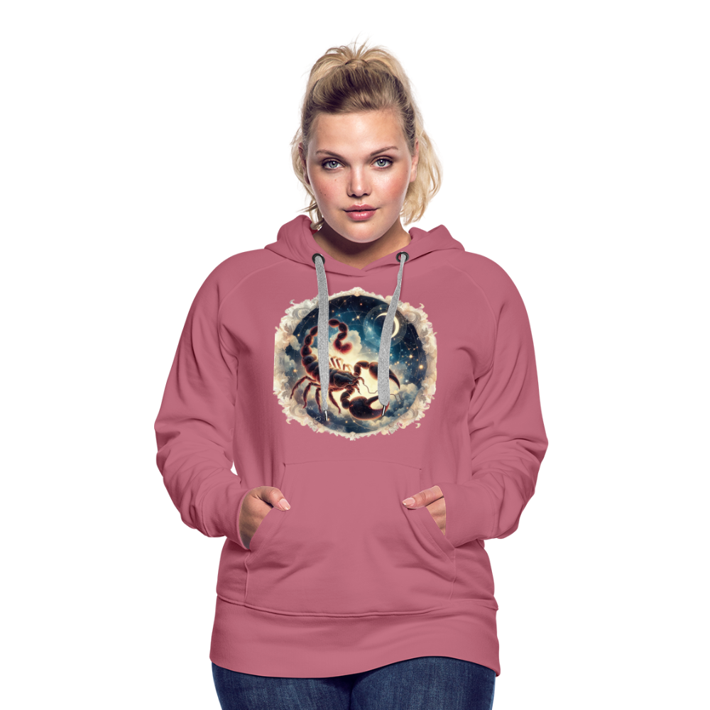 Women’s Mythical Scorpio Premium Hoodie - mauve