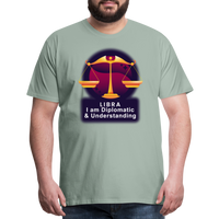 Thumbnail for Men's Glow Libra Premium T-Shirt - steel green