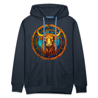 Thumbnail for Men’s Mosaic Taurus Premium Hoodie - navy