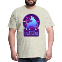 Thumbnail for Men's Neon Taurus Premium T-Shirt - heather oatmeal