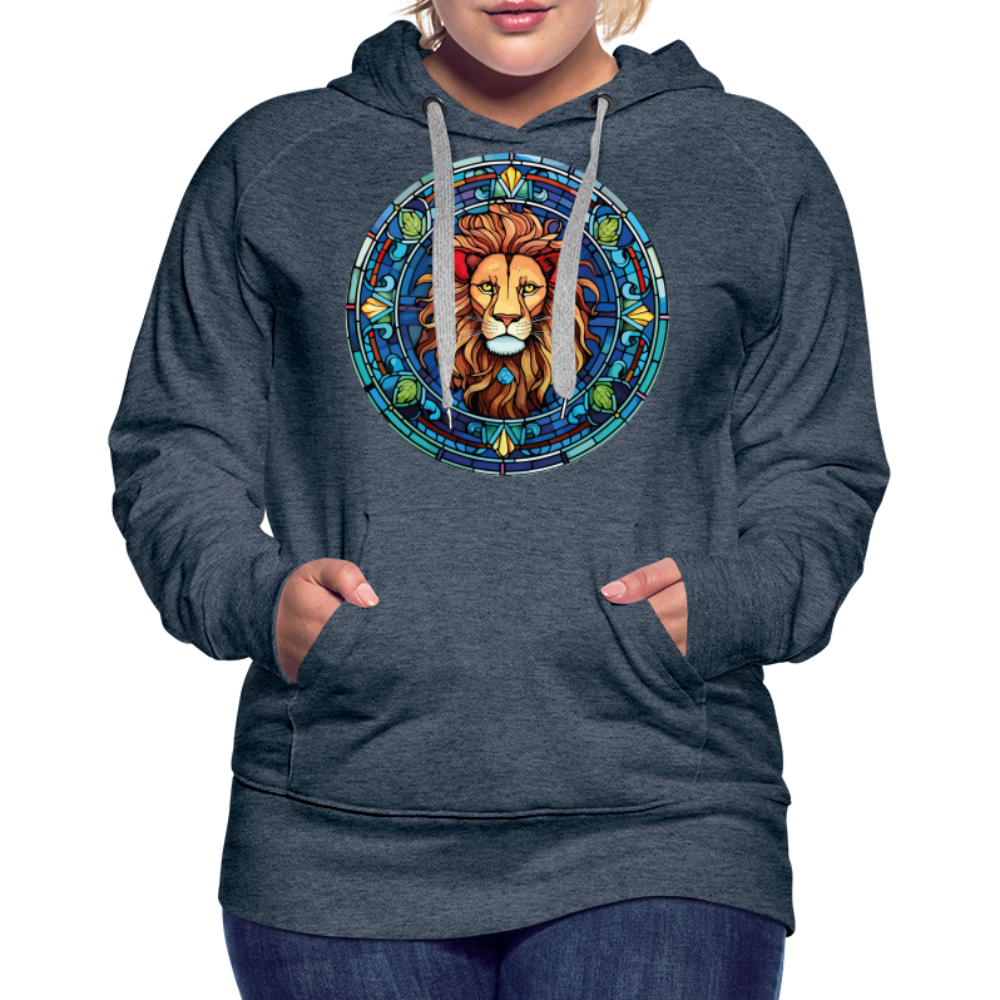 Women’s Mosaic Leo Premium Hoodie - heather denim