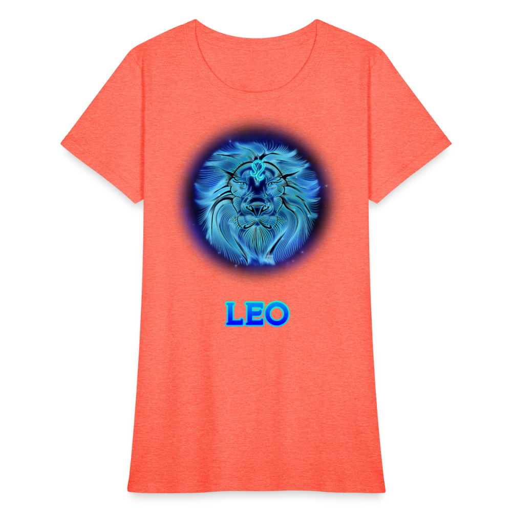 Women's Stellar Leo T-Shirt - heather coral