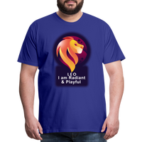 Thumbnail for Men's Glow Leo Premium T-Shirt - royal blue