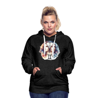 Thumbnail for Women’s Mythical Gemini Premium Hoodie - charcoal grey