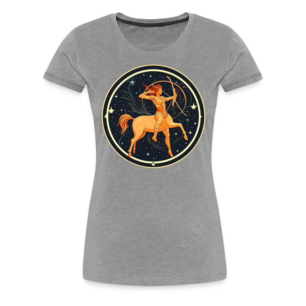 Women’s Mystic Sagittarius Premium T-Shirt - heather gray