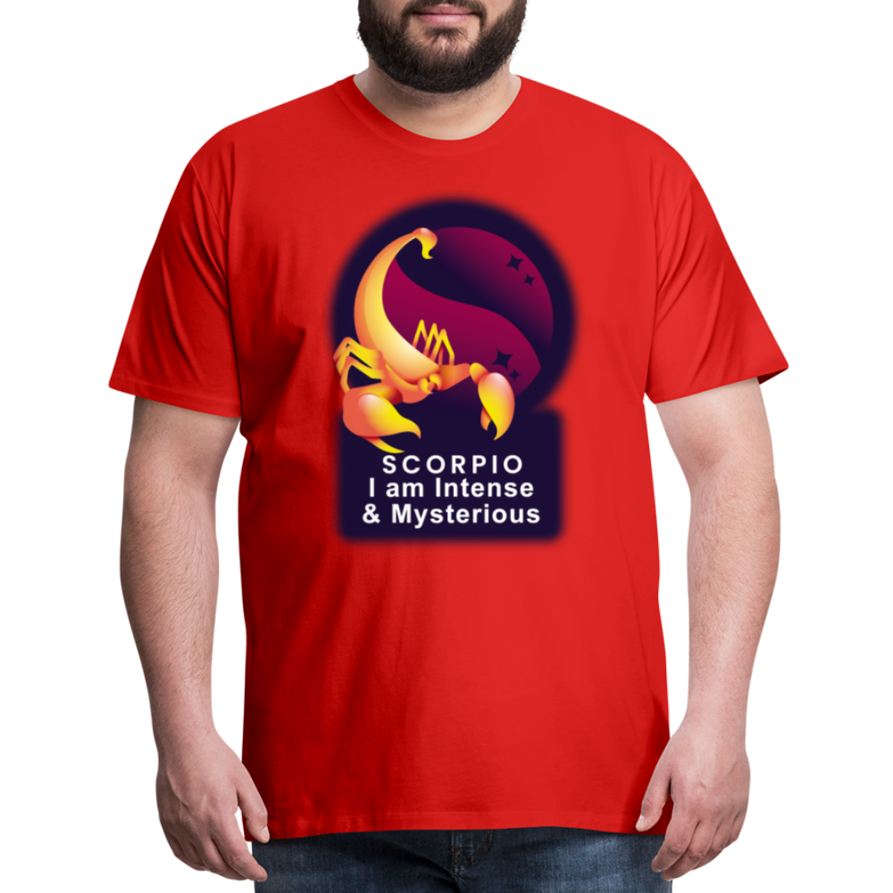 Men's Glow Scorpio Premium T-Shirt - red