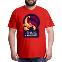 Thumbnail for Men's Glow Scorpio Premium T-Shirt - red