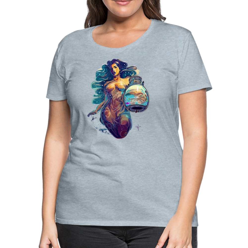 Women’s Mythical Aquarius Premium T-Shirt - heather ice blue