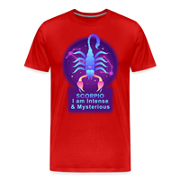 Thumbnail for Men's Neon Scorpio Premium T-Shirt - red