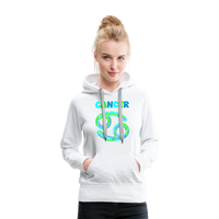 Thumbnail for Women's Power Words Cancer Premium Hoodie - white