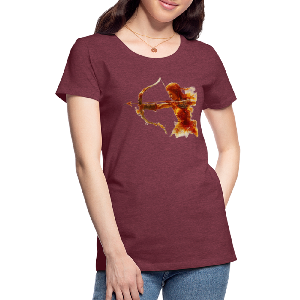 Women’s Mythical Sagittarius Premium T-Shirt - heather burgundy