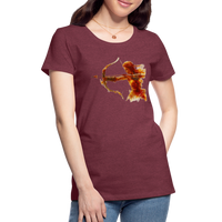 Thumbnail for Women’s Mythical Sagittarius Premium T-Shirt - heather burgundy