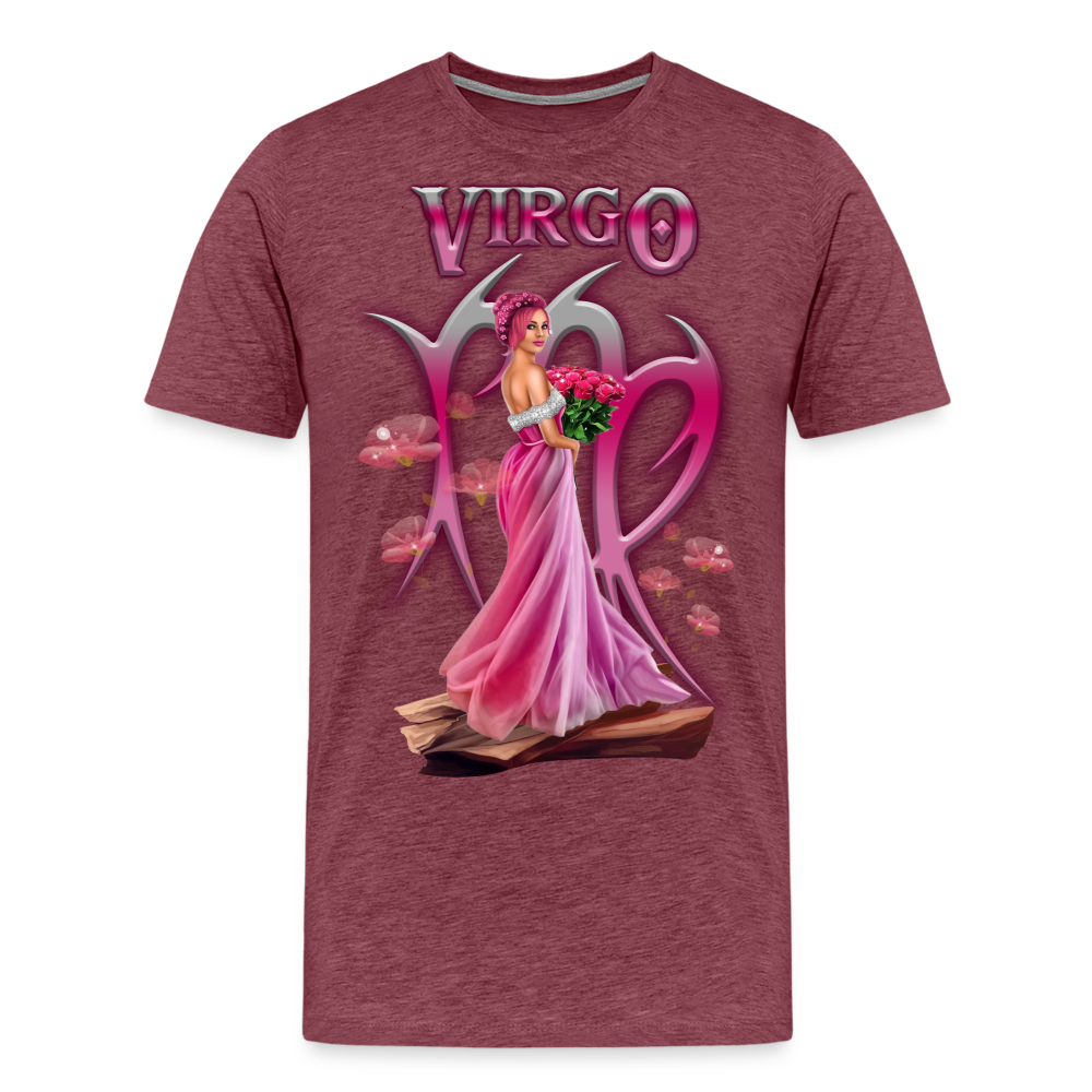 Men's Astral Virgo Premium T-Shirt - heather burgundy