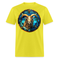 Thumbnail for Men's Mosaic Capricorn Classic T-Shirt - yellow