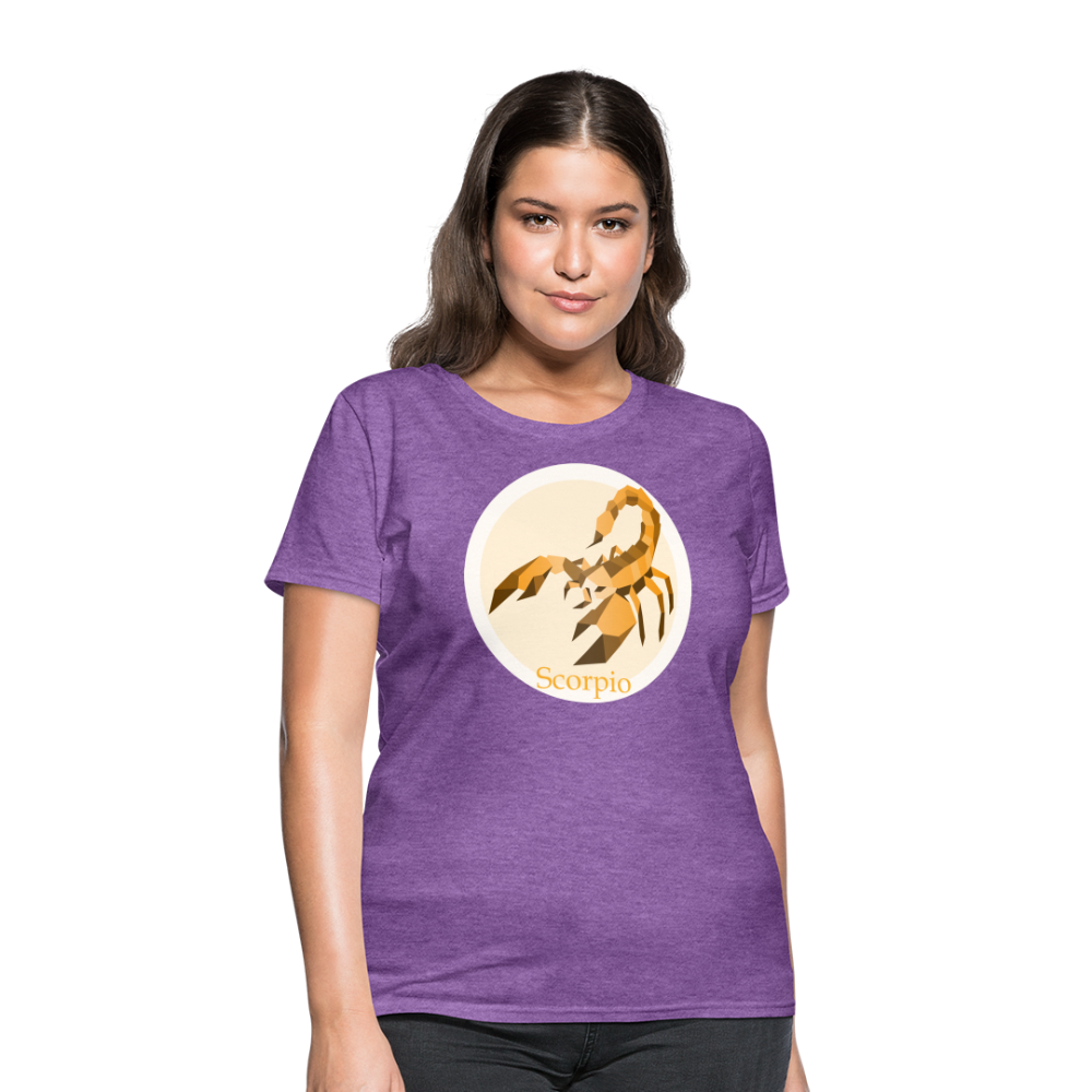 Women's Mosaic Scorpio T-Shirt - purple heather