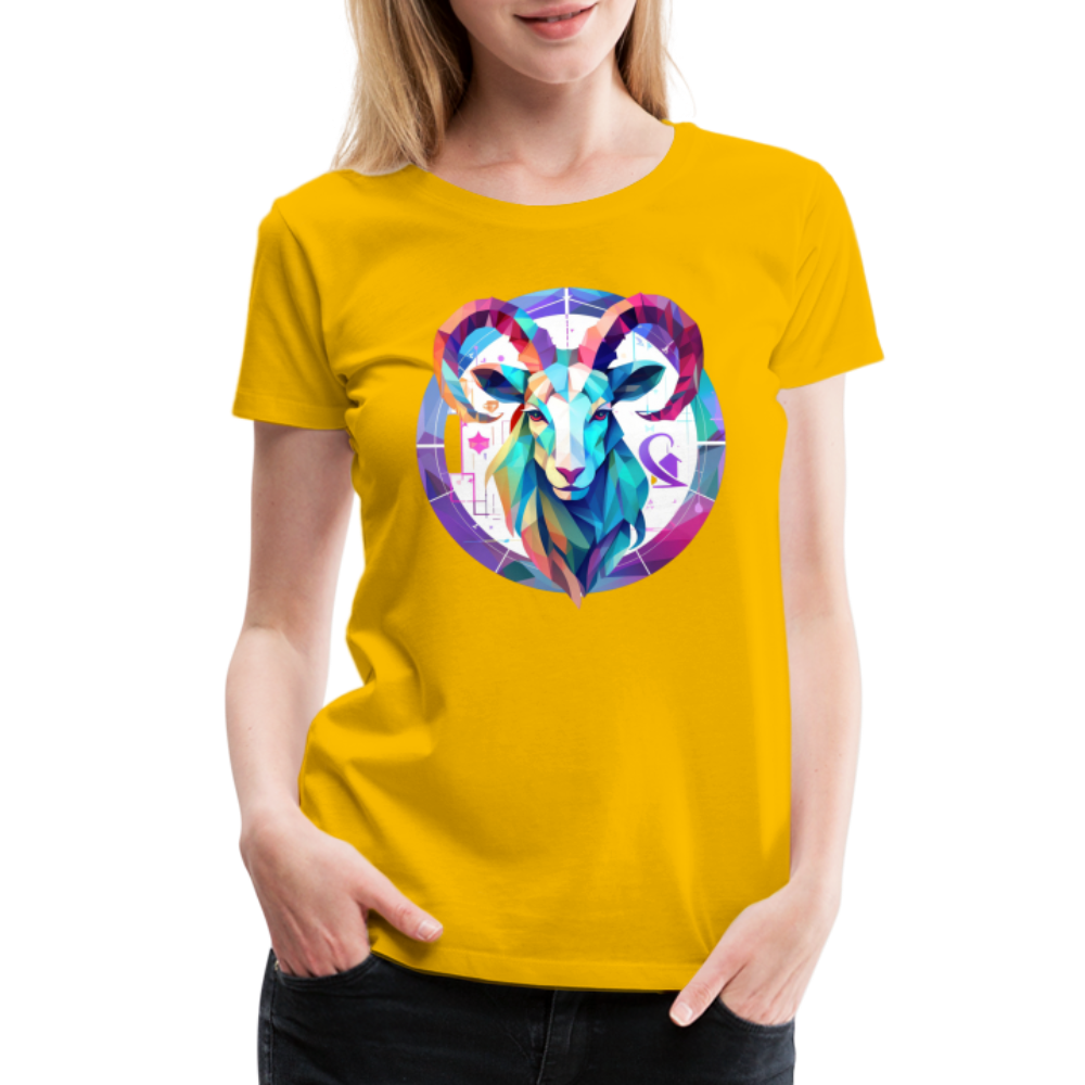 Women’s Mythical Aries Premium T-Shirt - sun yellow