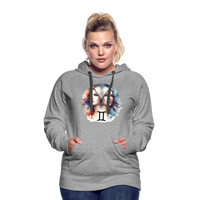 Thumbnail for Women’s Mythical Gemini Premium Hoodie - heather grey