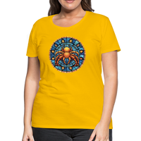 Thumbnail for Women’s Mosaic Cancer Premium T-Shirt - sun yellow