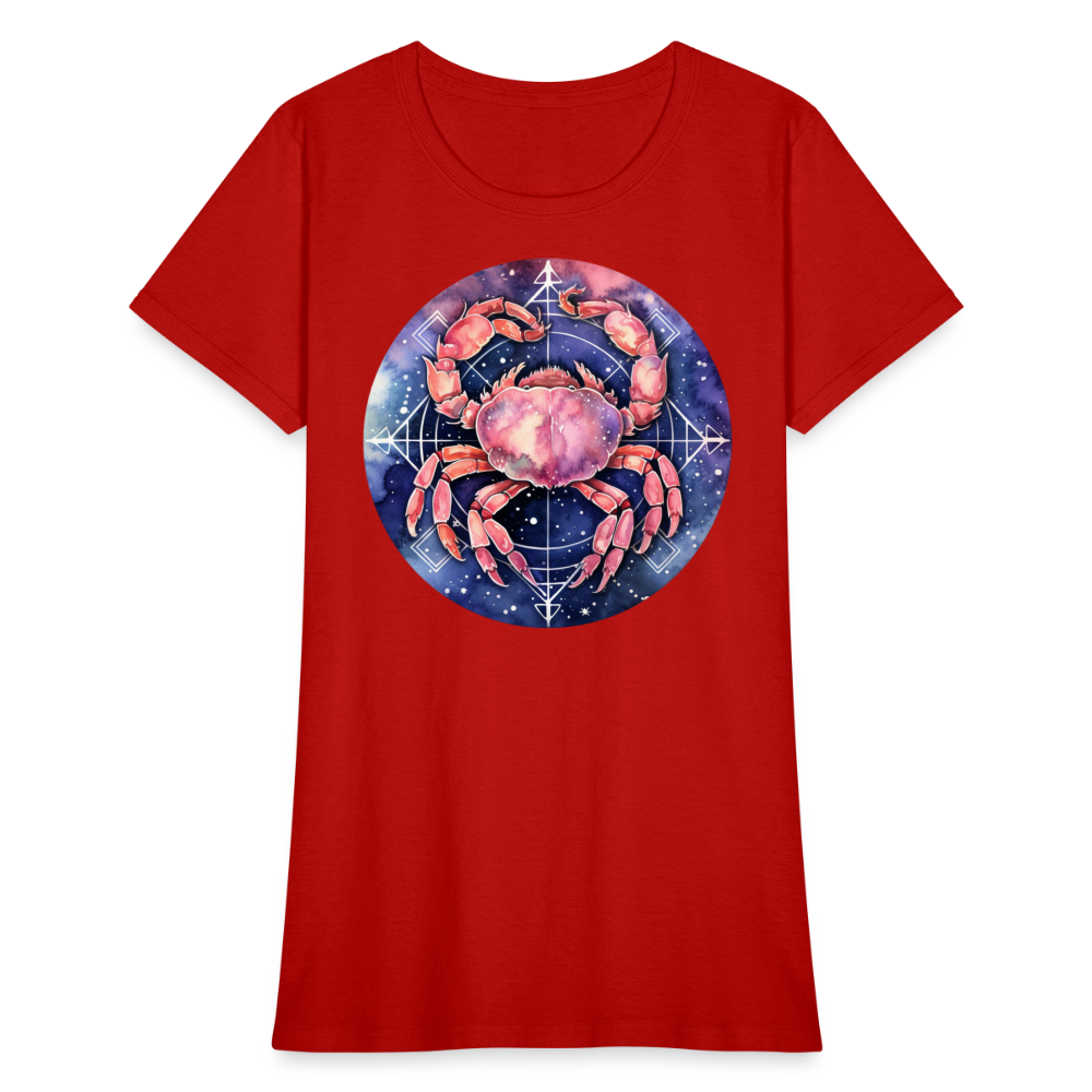 Women's Mythical Cancer T-Shirt - red