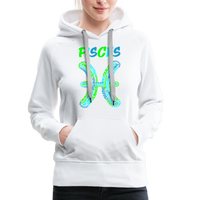 Thumbnail for Women's Power Words Pisces Premium Hoodie - white