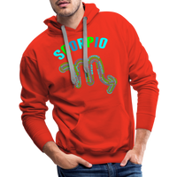 Thumbnail for Men's Power Words Scorpio Premium Hoodie - red