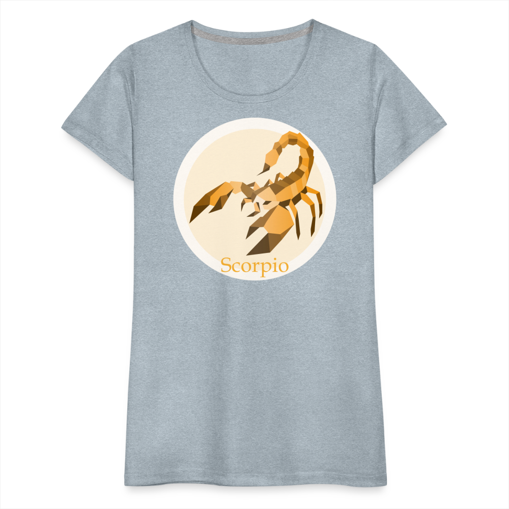 Women’s Mosaic Scorpio Premium T-Shirt - heather ice blue