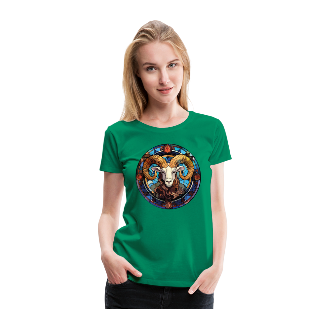 Women’s Mosaic Aries Premium T-Shirt - kelly green