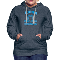 Thumbnail for Women's Power Words Libra Premium Hoodie - heather denim