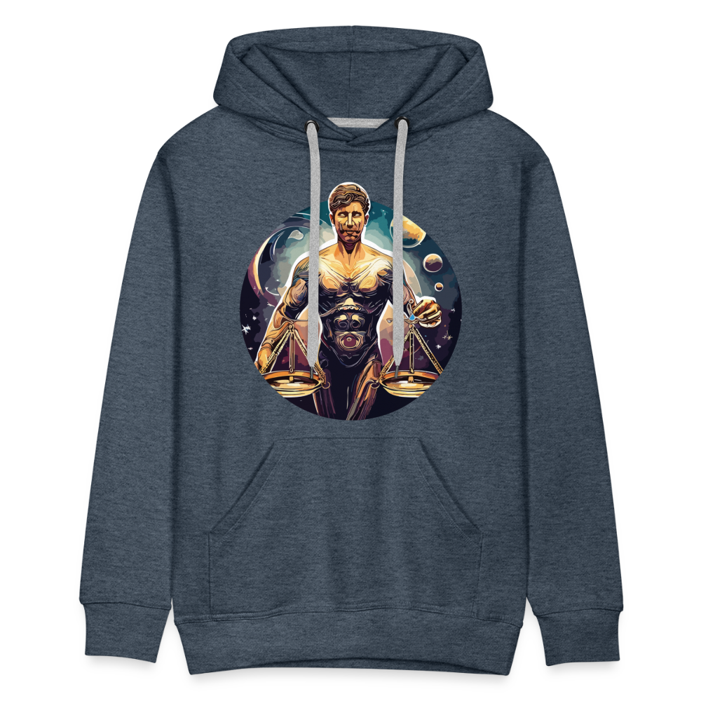 Men’s Mythical Libra Premium Hoodie - heather denim