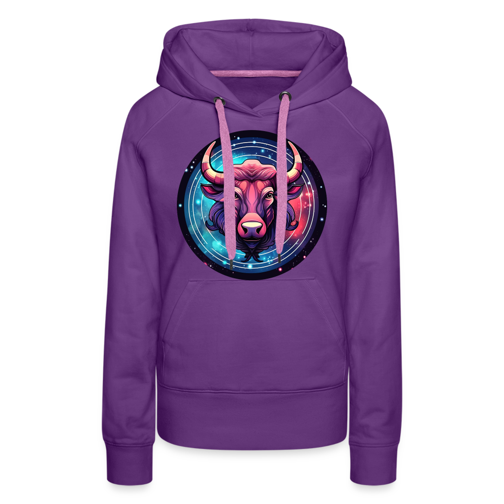 Women’s Mystic Taurus Premium Hoodie - purple 