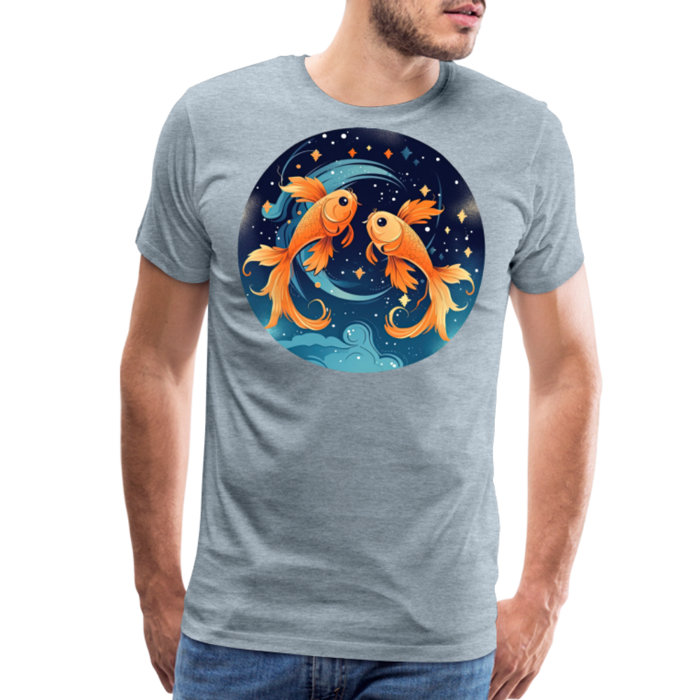 Men's Magic Pisces Premium T-Shirt - heather ice blue