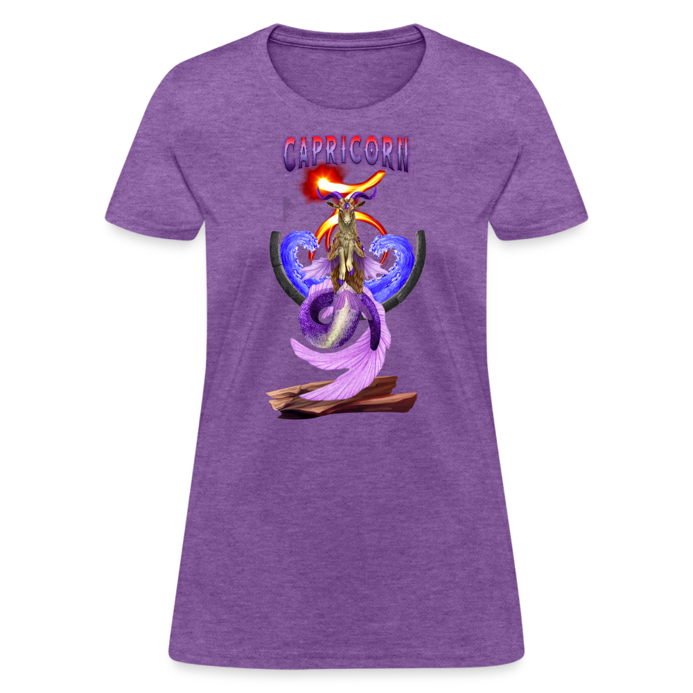 Astral Capricorn Women's T-Shirt - purple heather